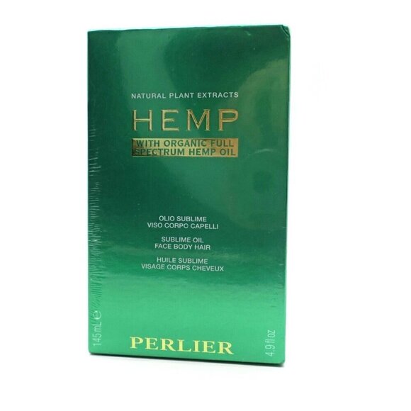 Perlier Hemp Natural Plant Extracts Seed Sublime Oil Face Body Hair Large 4.9 oz - Picture 1 of 5